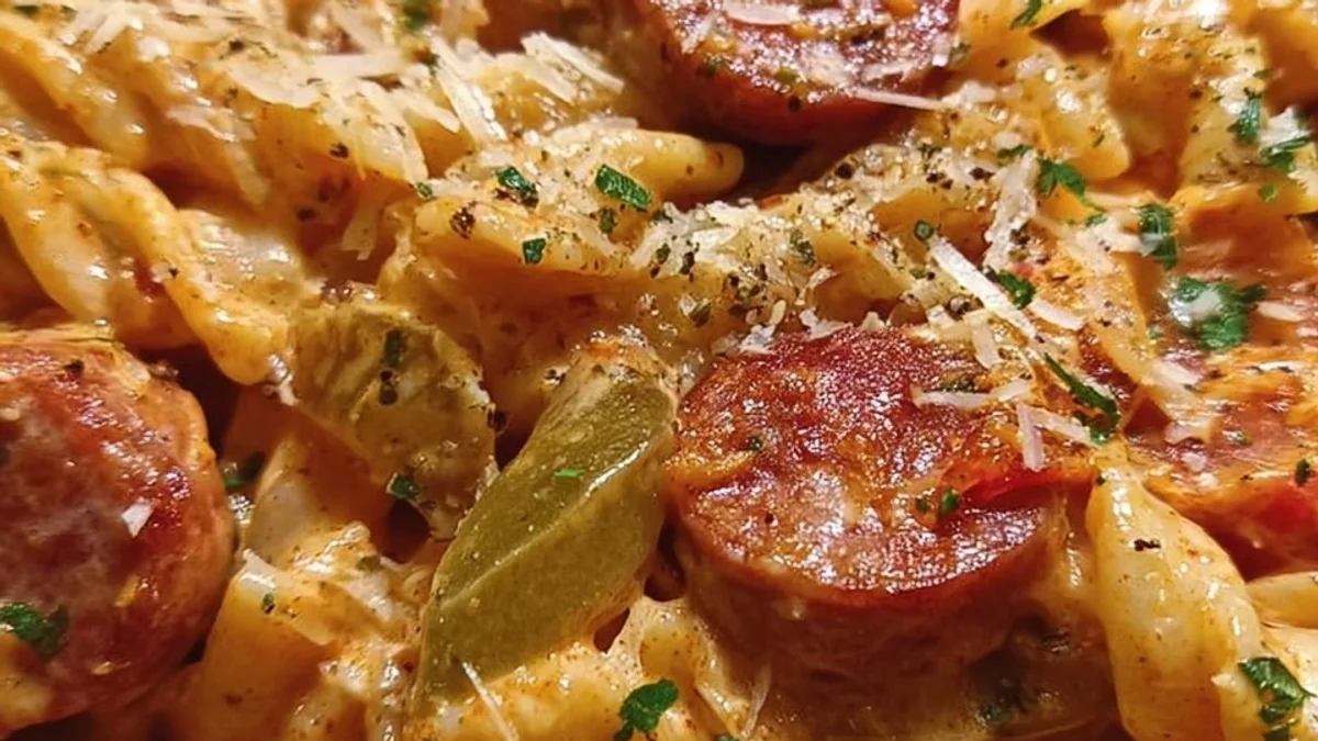 Spicy Cajun One-Pot Creamy Sausage Pasta for Busy Nights