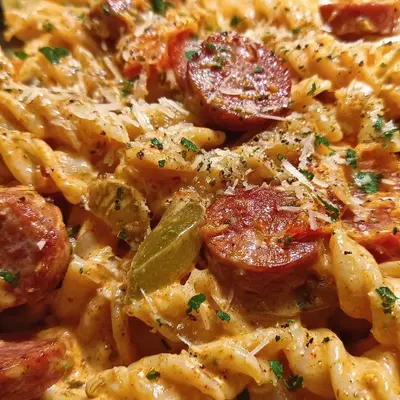 Spicy Cajun One-Pot Creamy Sausage Pasta for Busy Nights