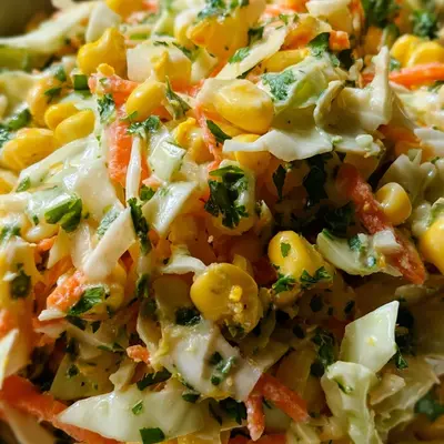 Spicy Jalapeno Corn Coleslaw: Zesty Summer Side