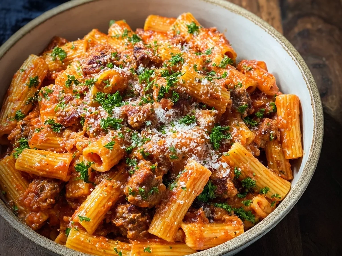 Spicy Turkey Sausage Rigatoni: Hearty Weeknight Pasta - Featured Image