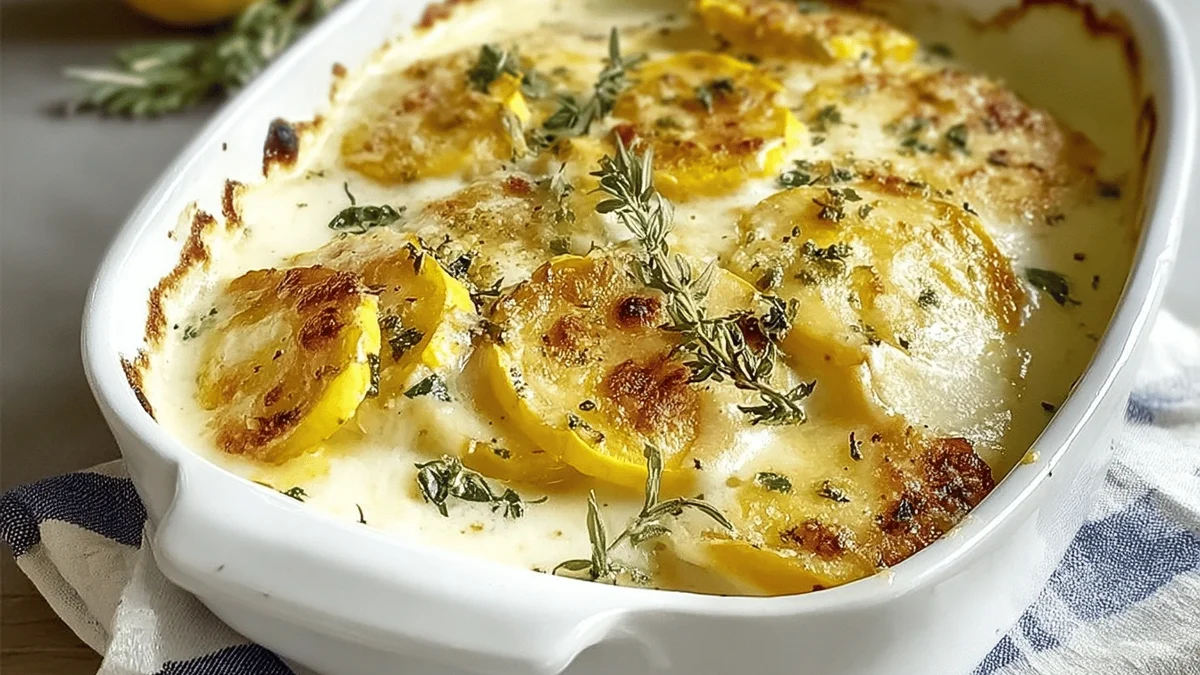 Squash Gratin with Mornay Sauce Recipe