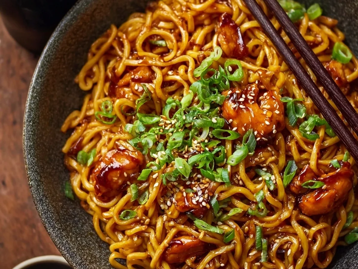 Sticky Garlic Chicken Noodles: A Weeknight Comfort - Featured Image