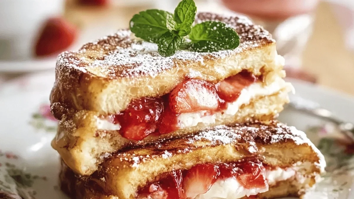 Strawberry Cream Cheese Stuffed French Toast: My Go-To