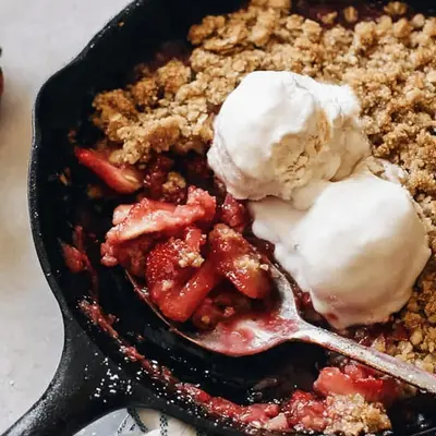 Strawberry Rhubarb Crisp Recipe