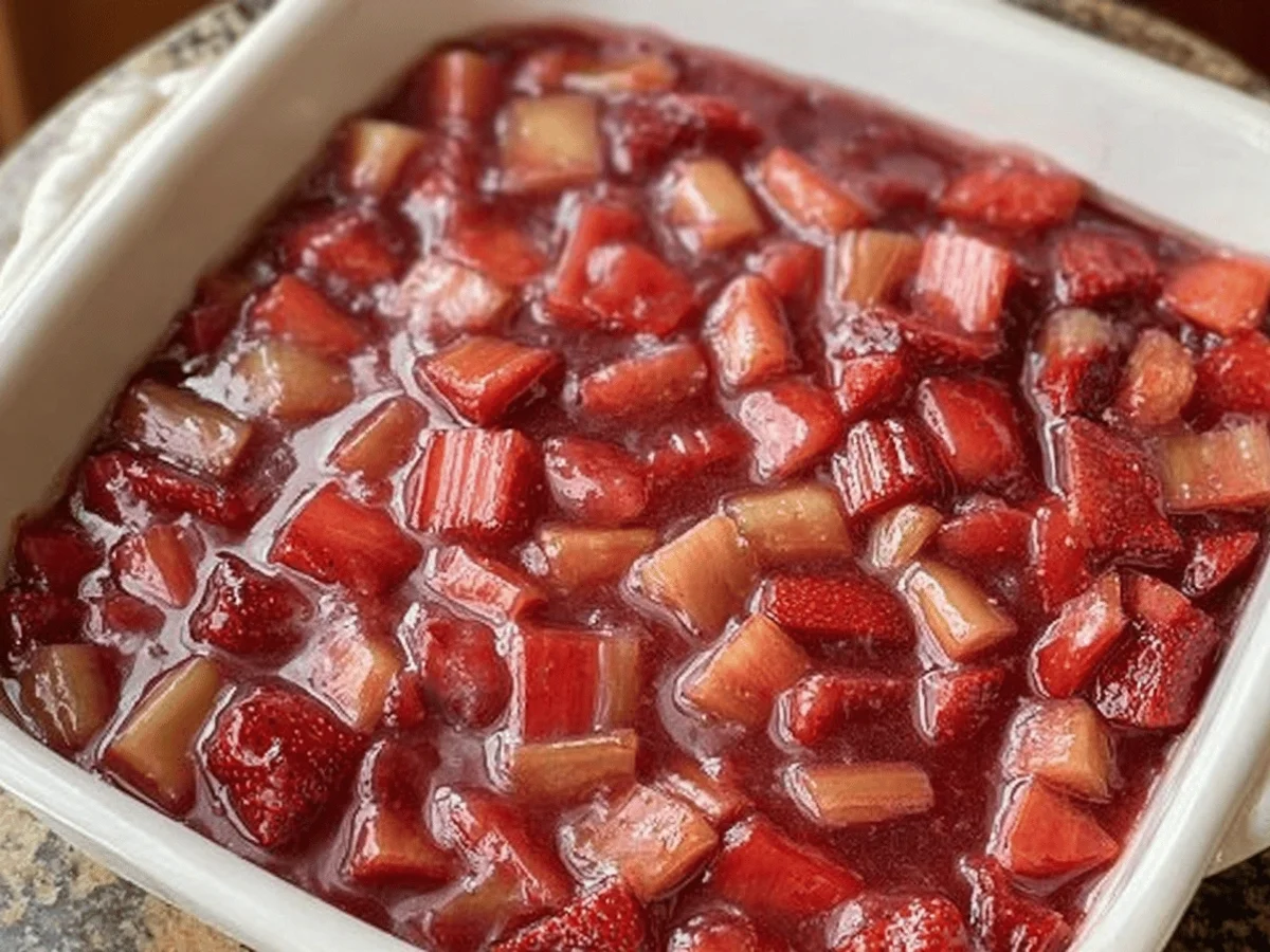 Strawberry Rhubarb Pie Filling Recipe Made Easy - Featured Image