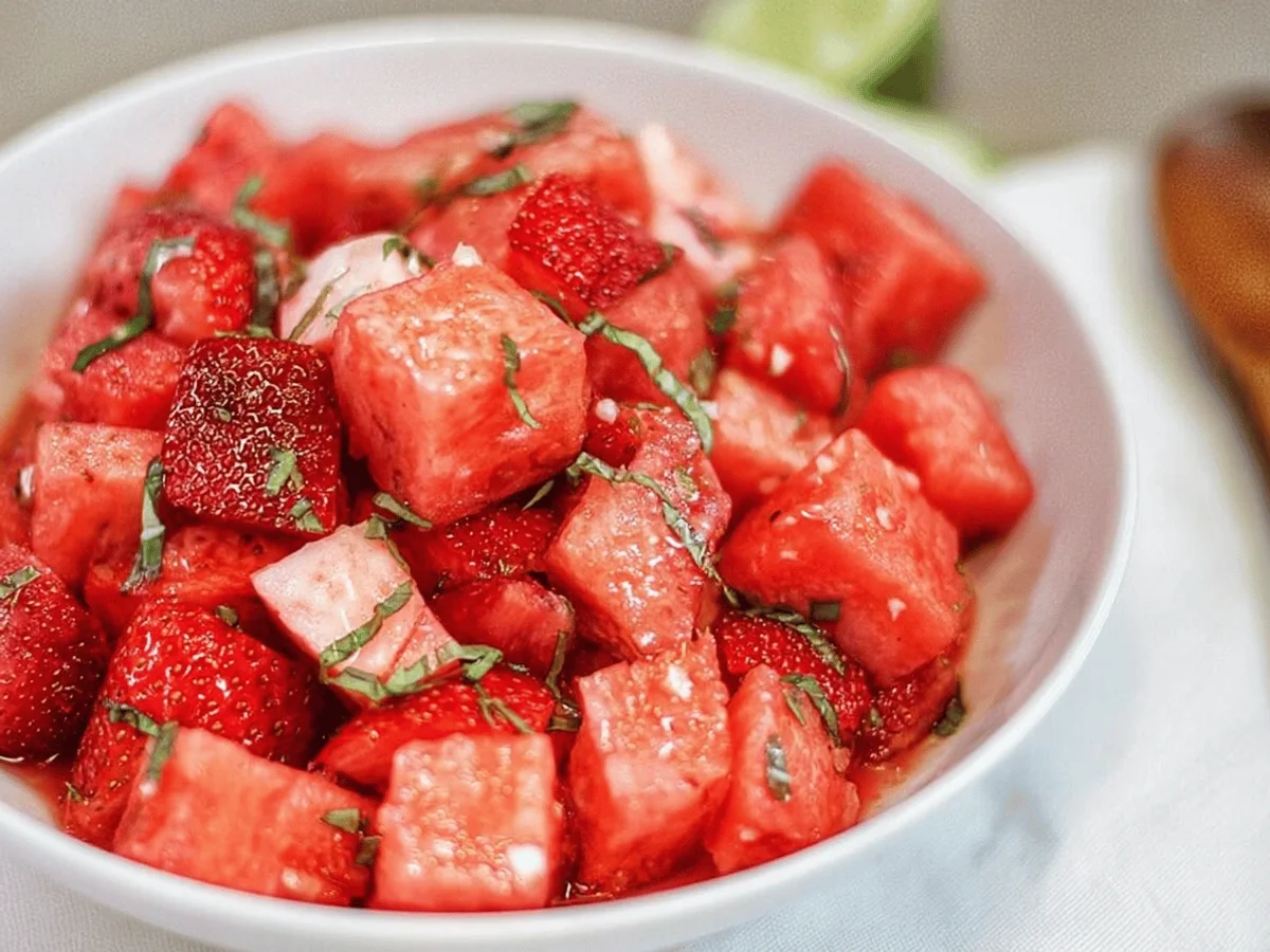 Strawberry Watermelon Salad Recipe: Sweet and Refreshing - Featured Image