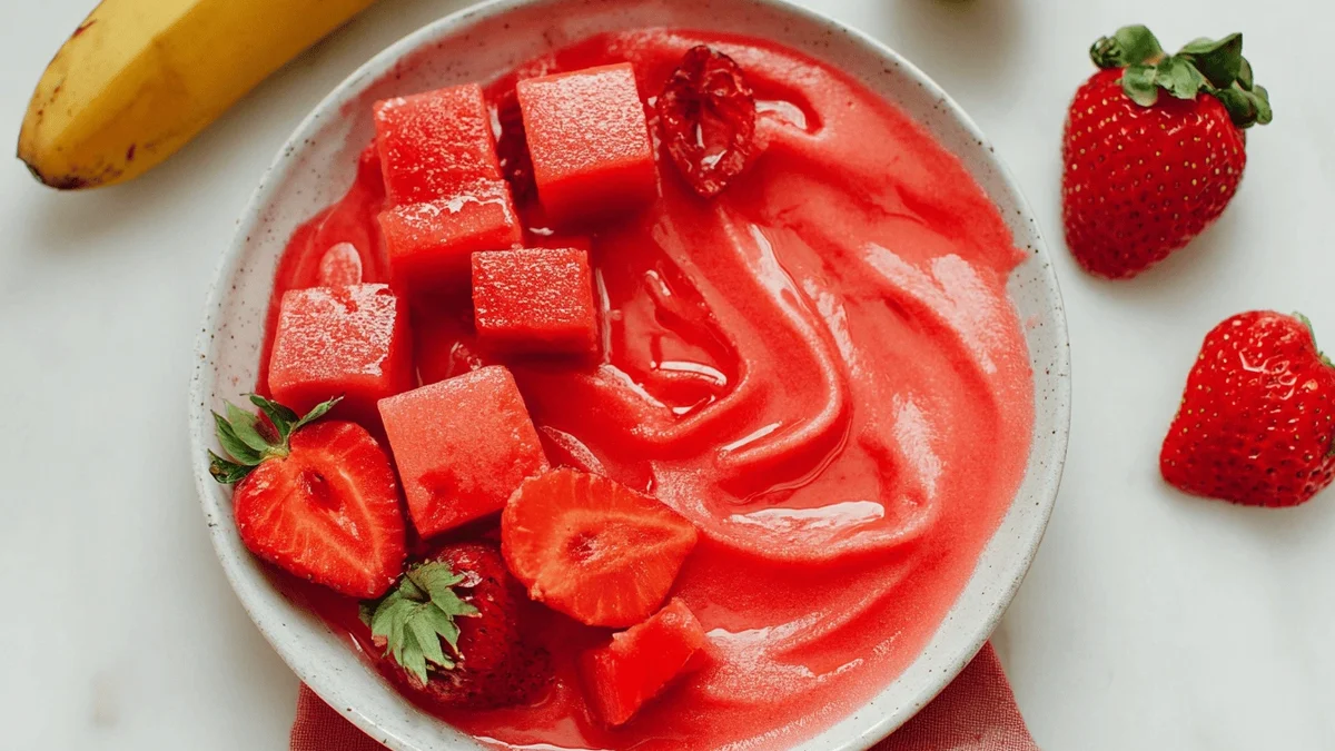 Strawberry Watermelon Sorbet Recipe