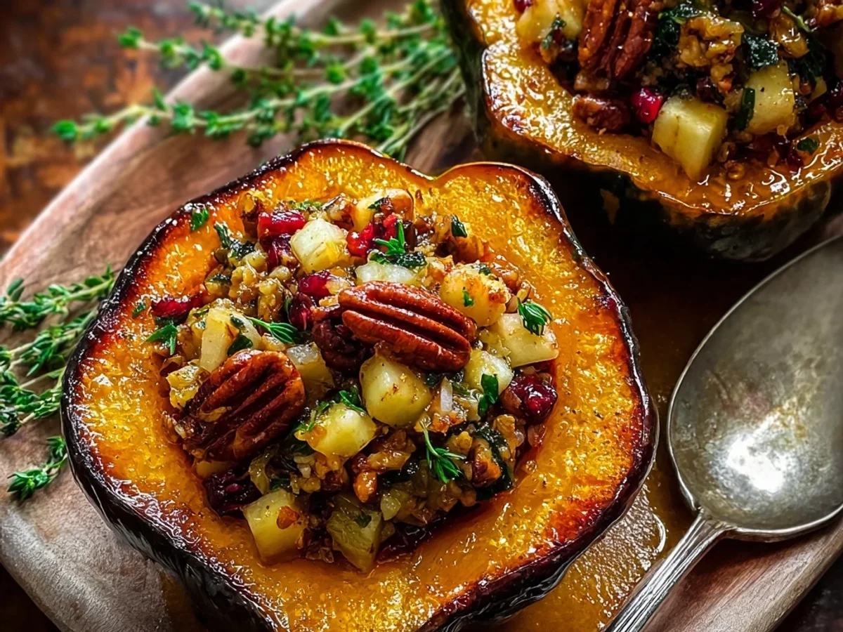 Sweet Apple Stuffed Acorn Squash: A Heartwarming Fall Dish - Featured Image