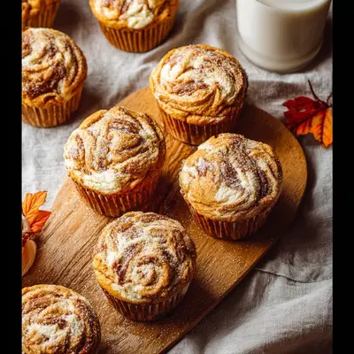 Swirled Pumpkin Cream Cheese Muffins: Autumn Treat