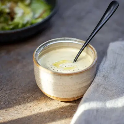 Tangy Creamy Caesar Salad Dressing