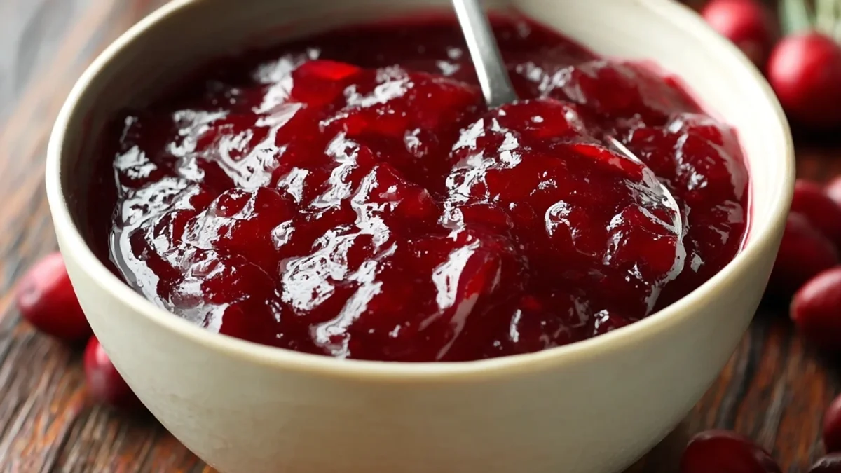 Tangy Homemade Cranberry Sauce: Easy Holiday Side