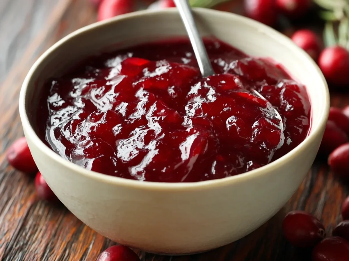 Tangy Homemade Cranberry Sauce: Easy Holiday Side - Featured Image