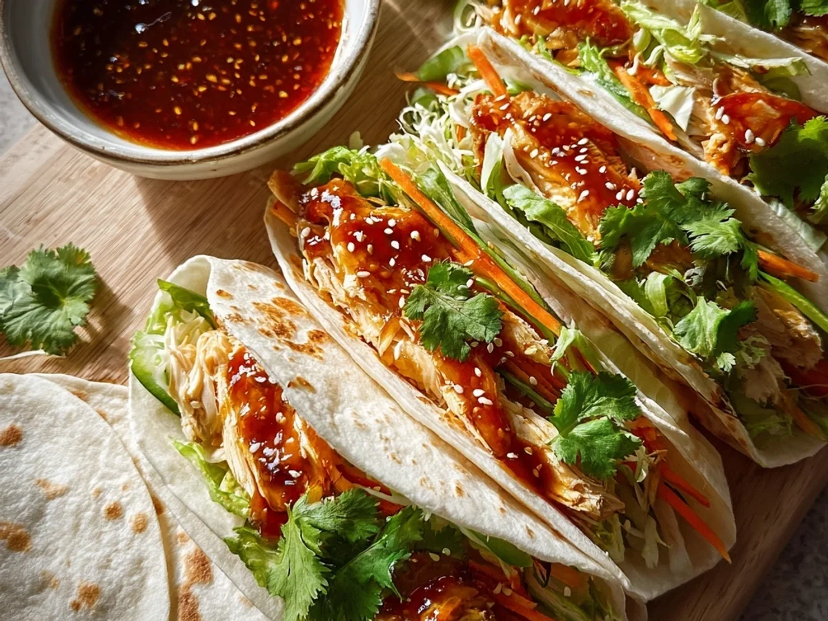 Tangy Sweet Chili Chicken Wraps: Quick & Flavorful Dinner - Featured Image