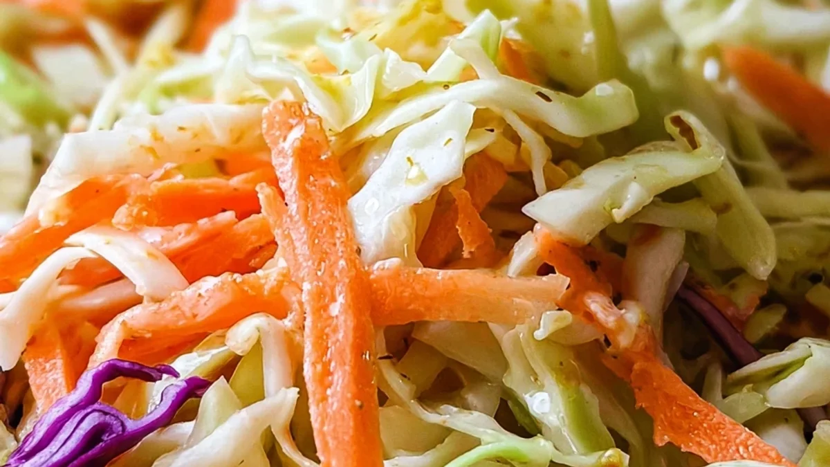 Tangy Vinegar Coleslaw Recipe: Crisp, Bright & No Mayo!