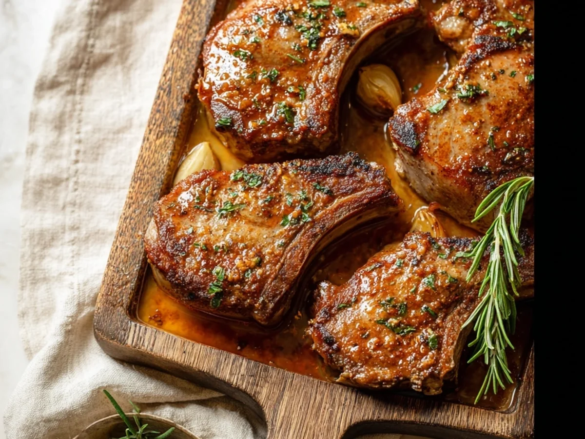 Tender Baked Lamb Chops with Garlic-Herb Crust - Featured Image