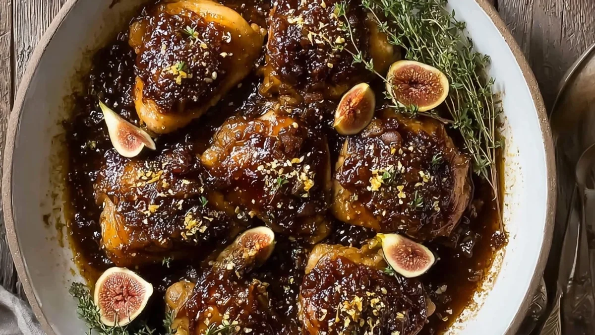Tender Balsamic Fig Chicken: A Sweet & Savory Weeknight Meal