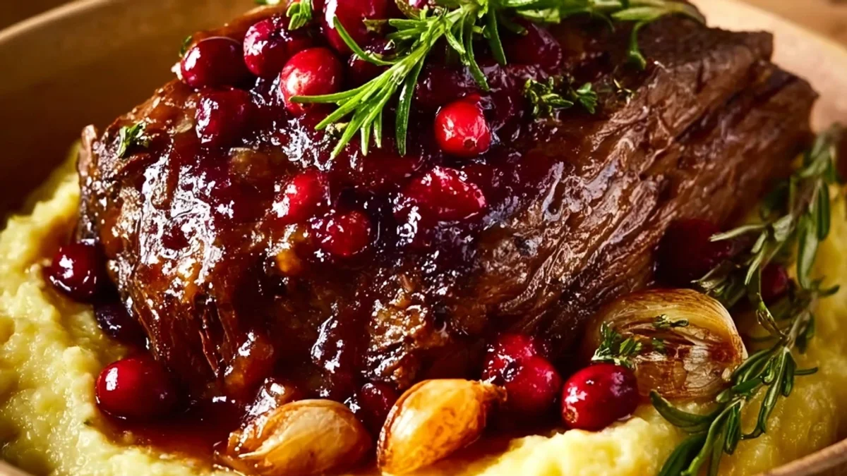 Tender Beef Roast Cranberry Glaze for Any Day