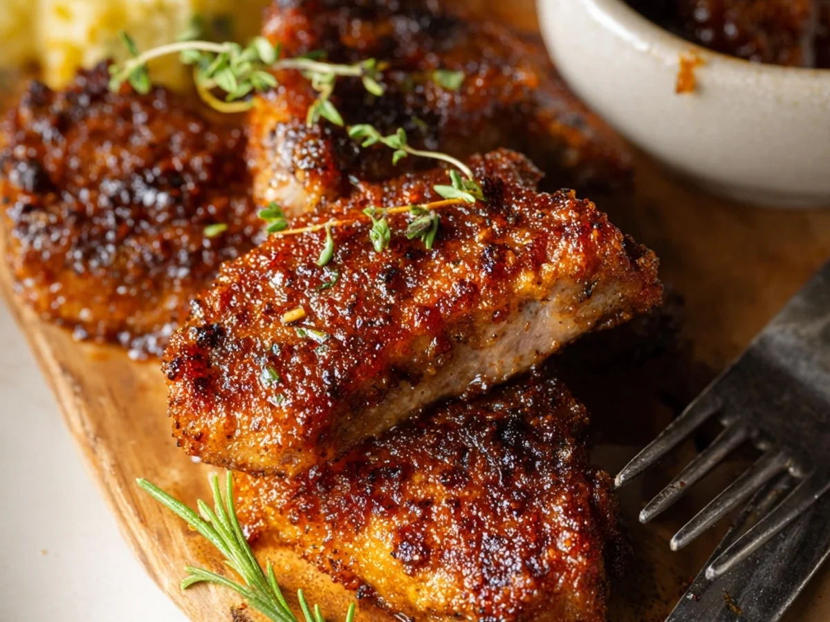 Tender Brown Sugar Lamb Chops, Oven-Baked - Featured Image