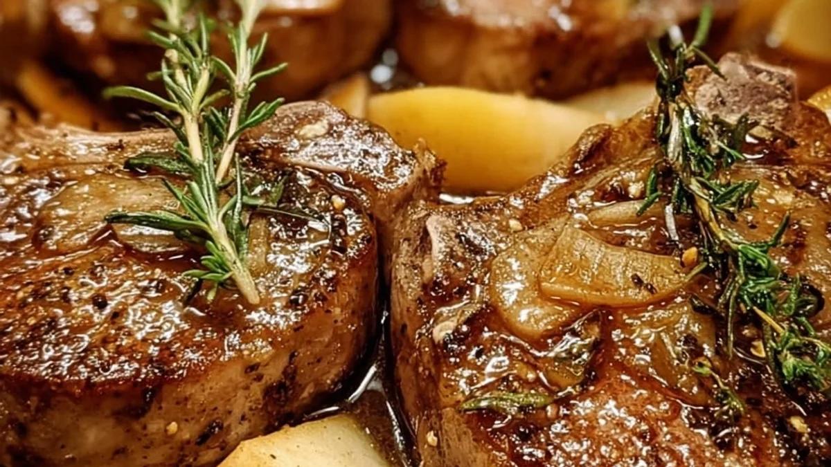 Tender Crock Pot Apple Lamb Chops: Simple Fall Comfort