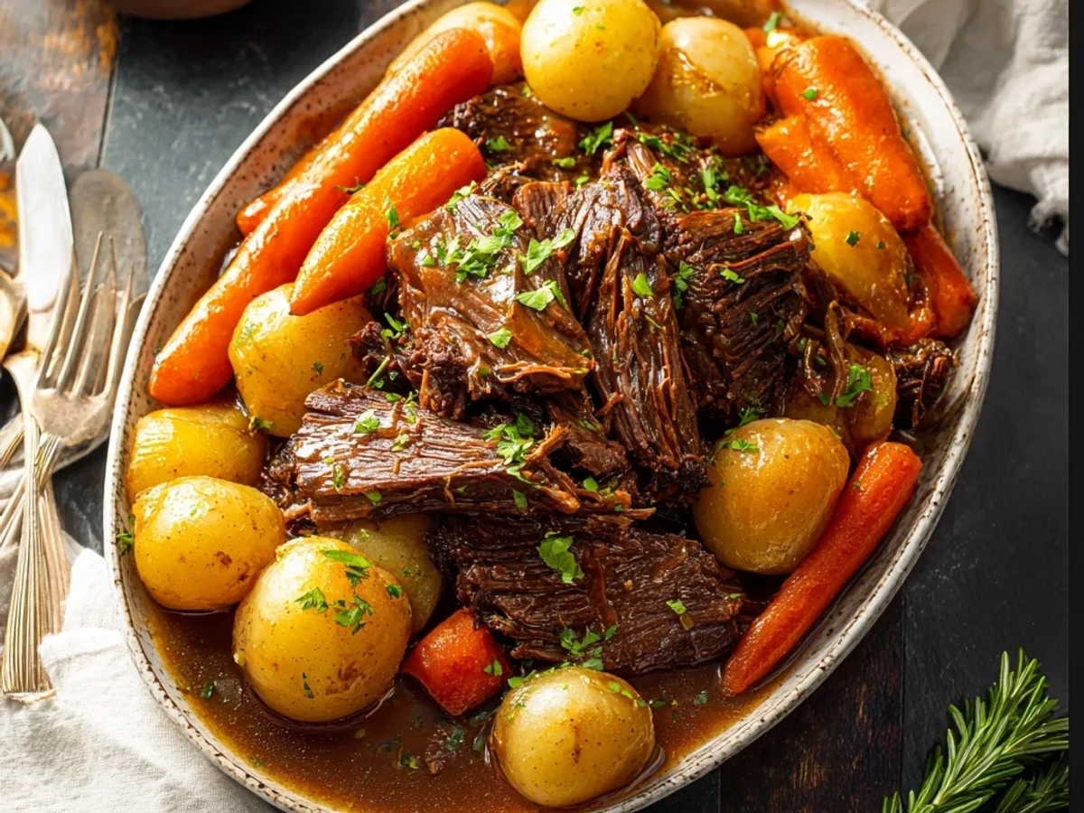 Tender Crock Pot Pot Roast Recipe: Slow-Cooked Comfort - Featured Image