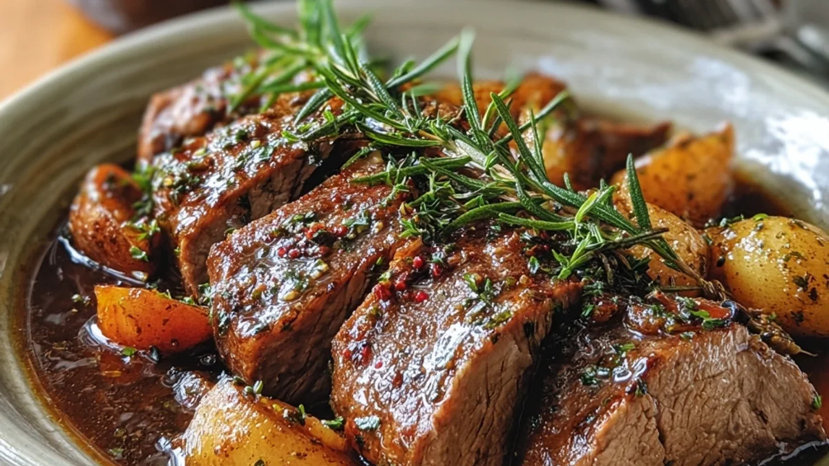 Tender Lamb Loin Crock Pot: Simple Dinner Delight