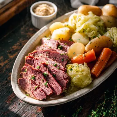 Tender Slow Cooker Corned Beef and Cabbage Recipe