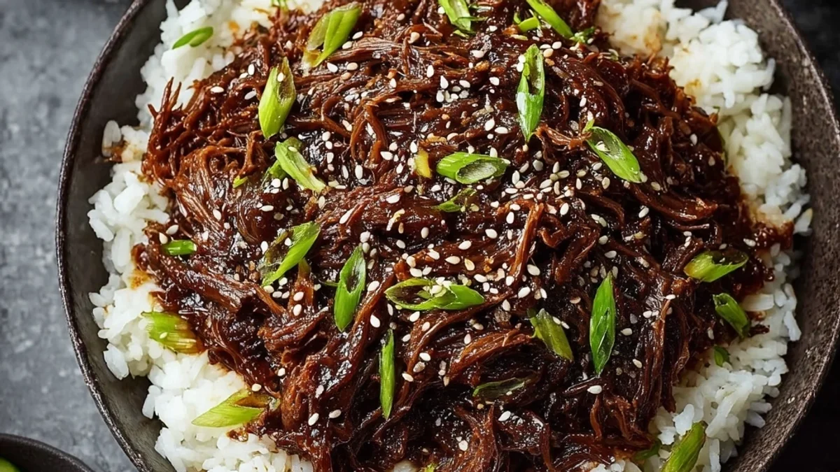 Tender Slow Cooker Korean Beef for Easy Weeknights