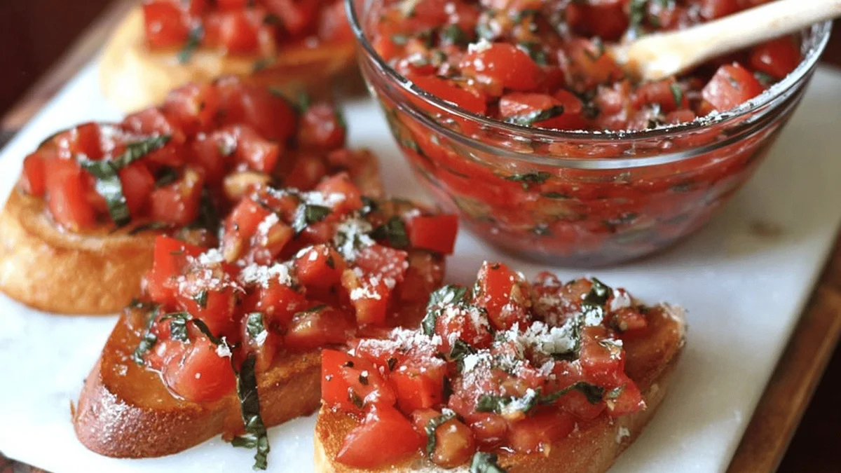 The Best Bruschetta Recipe for Fresh & Flavorful Snacking