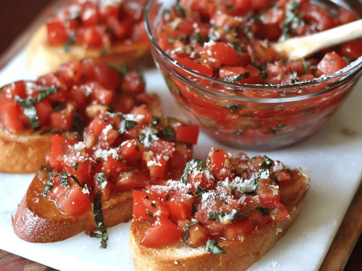 The Best Bruschetta Recipe for Fresh & Flavorful Snacking - Featured Image
