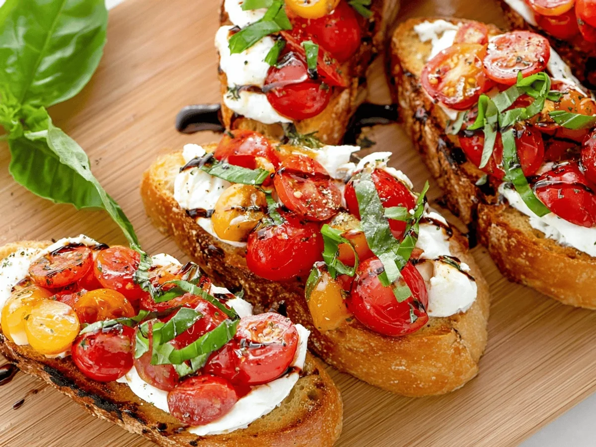 The Best Burrata Bruschetta Recipe - Featured Image