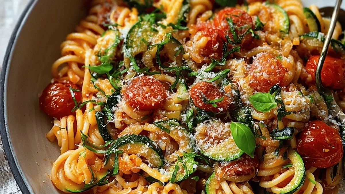 Tomato Zucchini Pasta: Quick & Easy Weeknight Meal