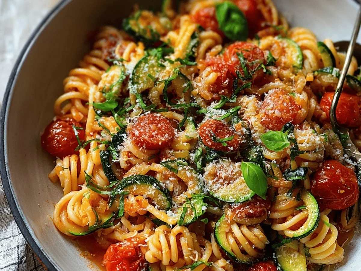 Tomato Zucchini Pasta: Quick & Easy Weeknight Meal - Featured Image