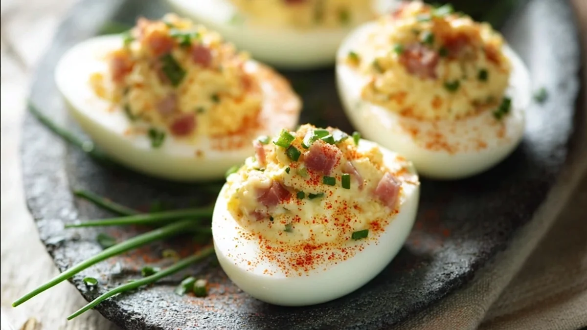 Turkey Ham Deviled Eggs: A Zesty Crowd-Pleaser