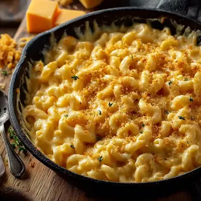 Upgraded Mac and Cheese: Rich, Tangy, and Baked