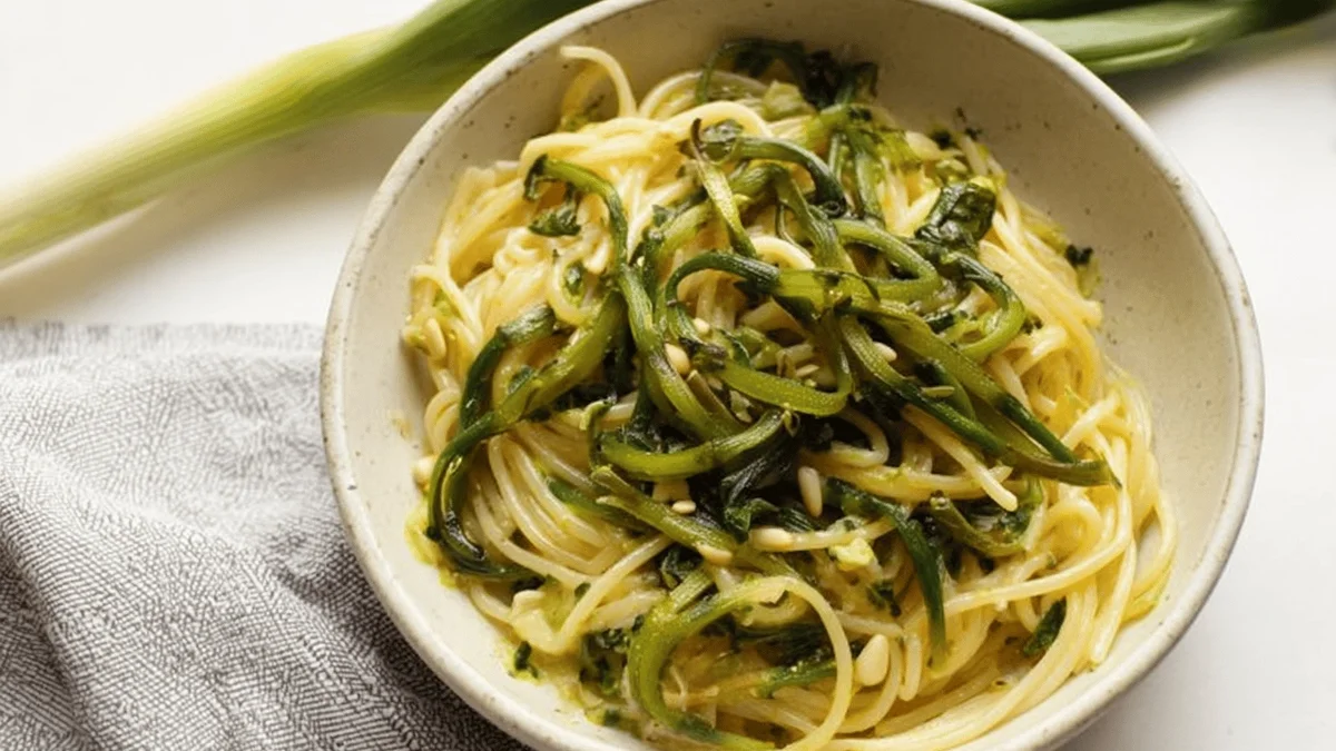 Vegan Garlic Scape Pasta Recipe – Fresh & Flavorful