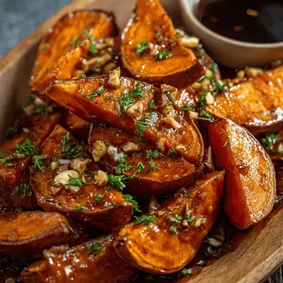 Walnut Maple Roasted Sweet Potatoes: My Cozy Favorite