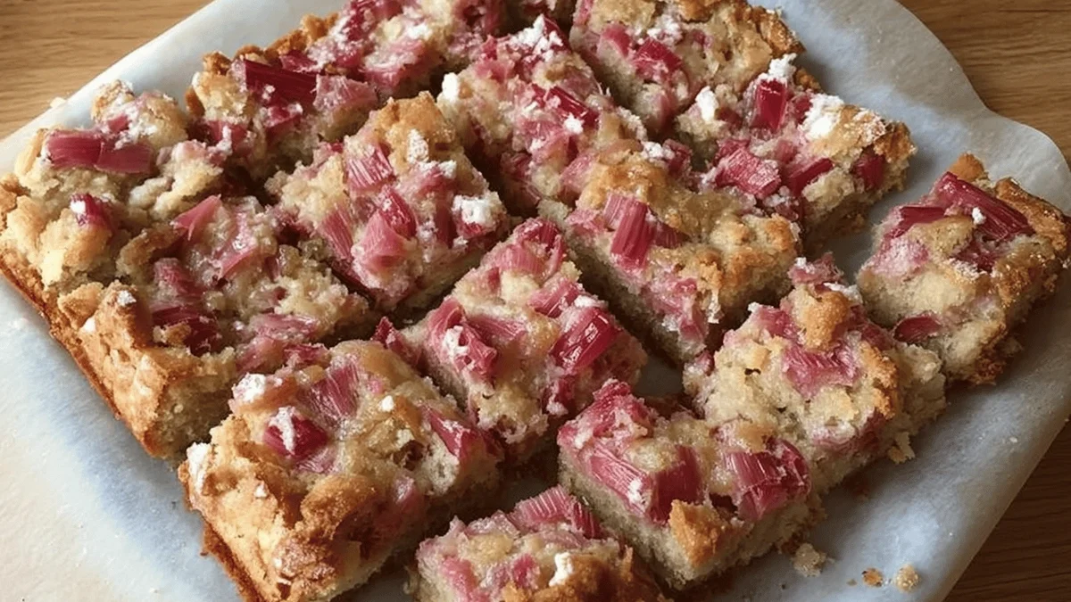 World's Best Rhubarb Bars Recipe for Irresistible Desserts