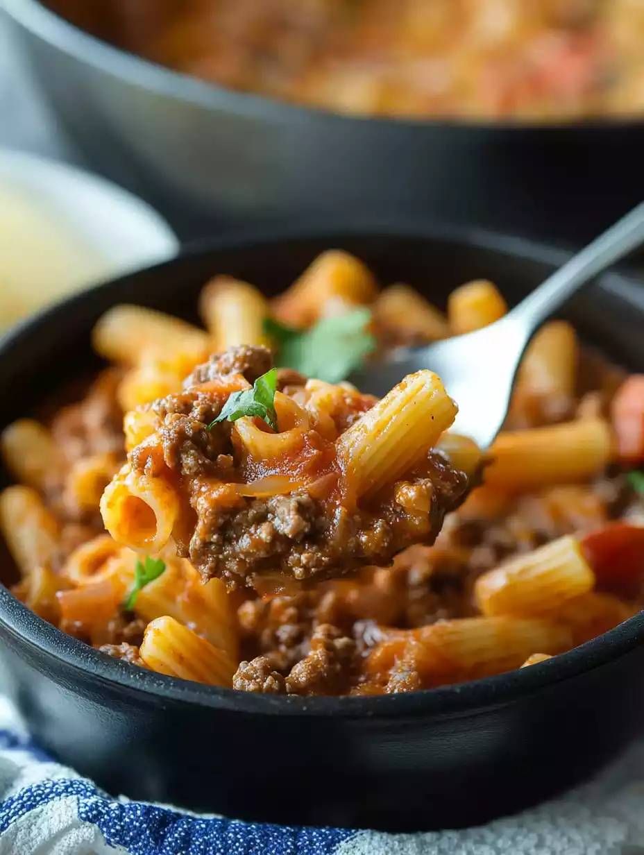 Cheesy Beef Taco Pasta