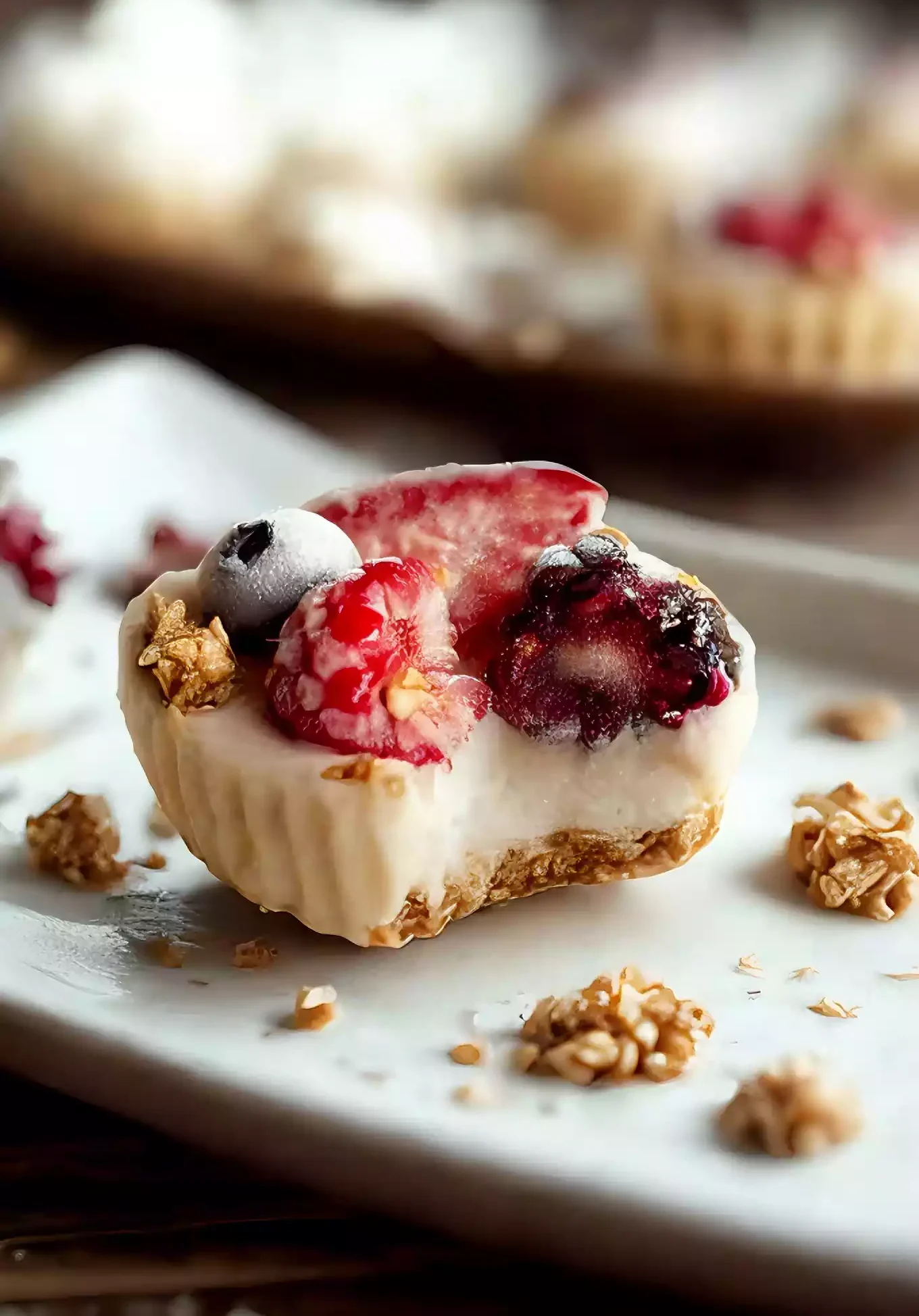 Frozen Yogurt Granola Cups