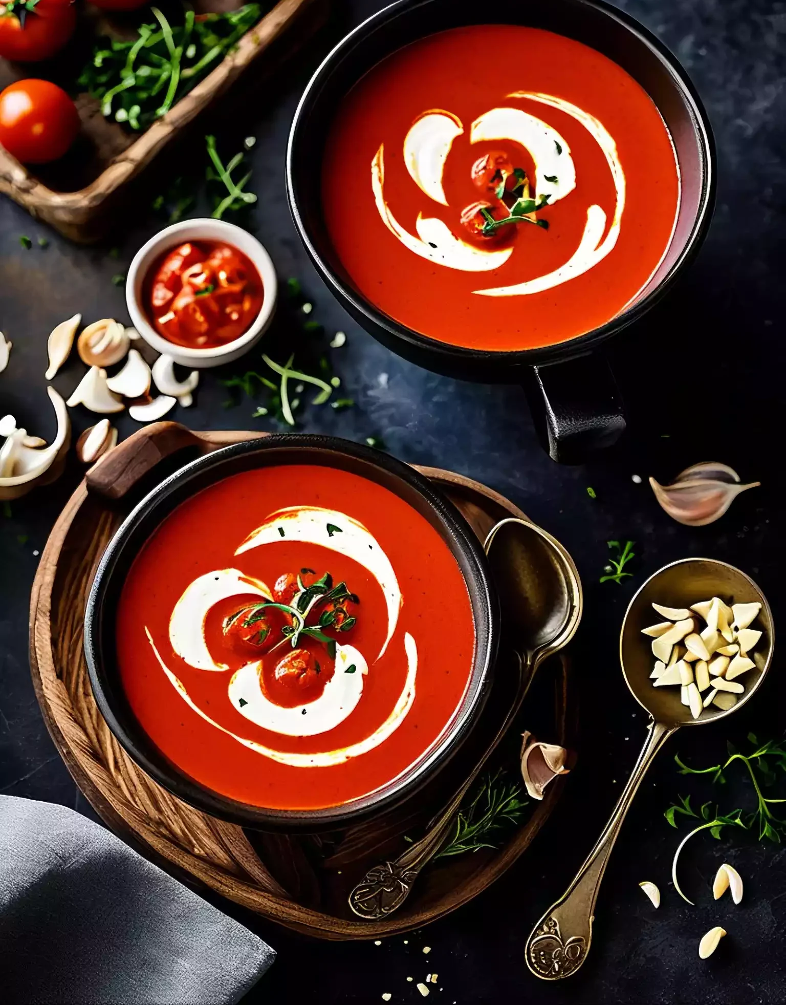 Creamy Roasted Garlic Tomato Soup: Elevate Your Lifetime Luxurious Experience 4 Garlic Tomato Soup
