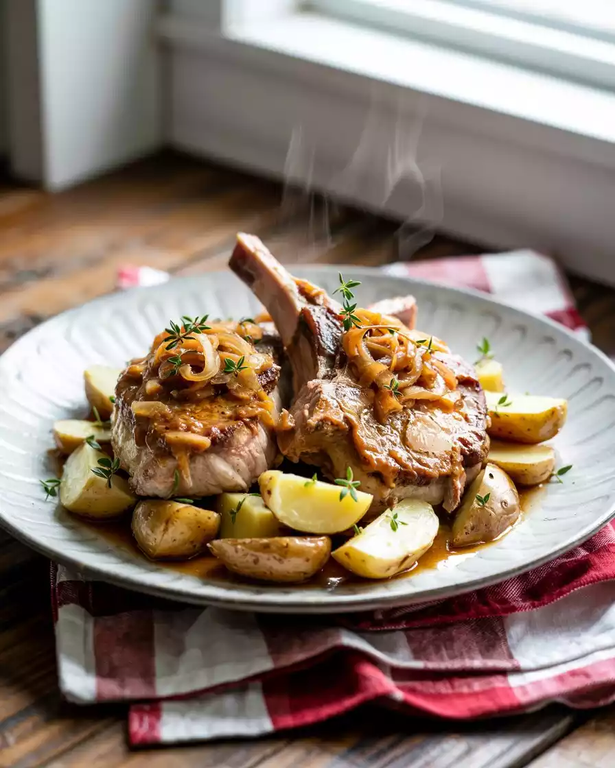 Slow Cooker Pork Chops and Potatoes