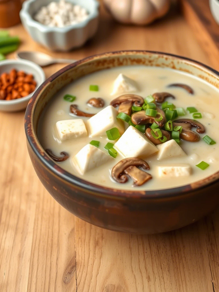 How to Whip Up Tofu Mushroom Green Onion Soup in Under 30 Minutes