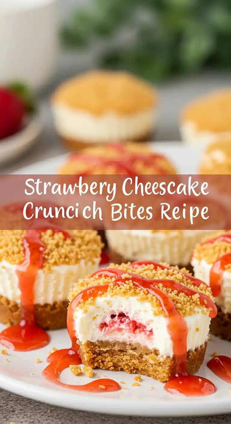 Strawberry Cheesecake Crunch Bites